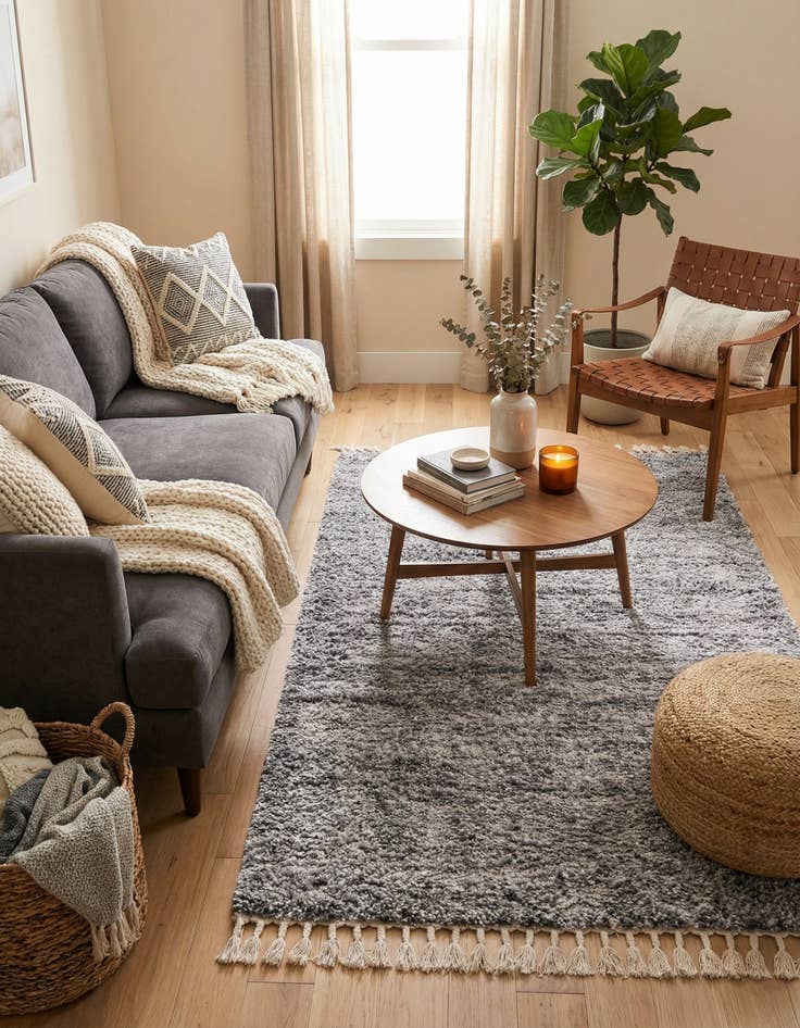 Detail image of  4' x 6' Athena Shag Rug