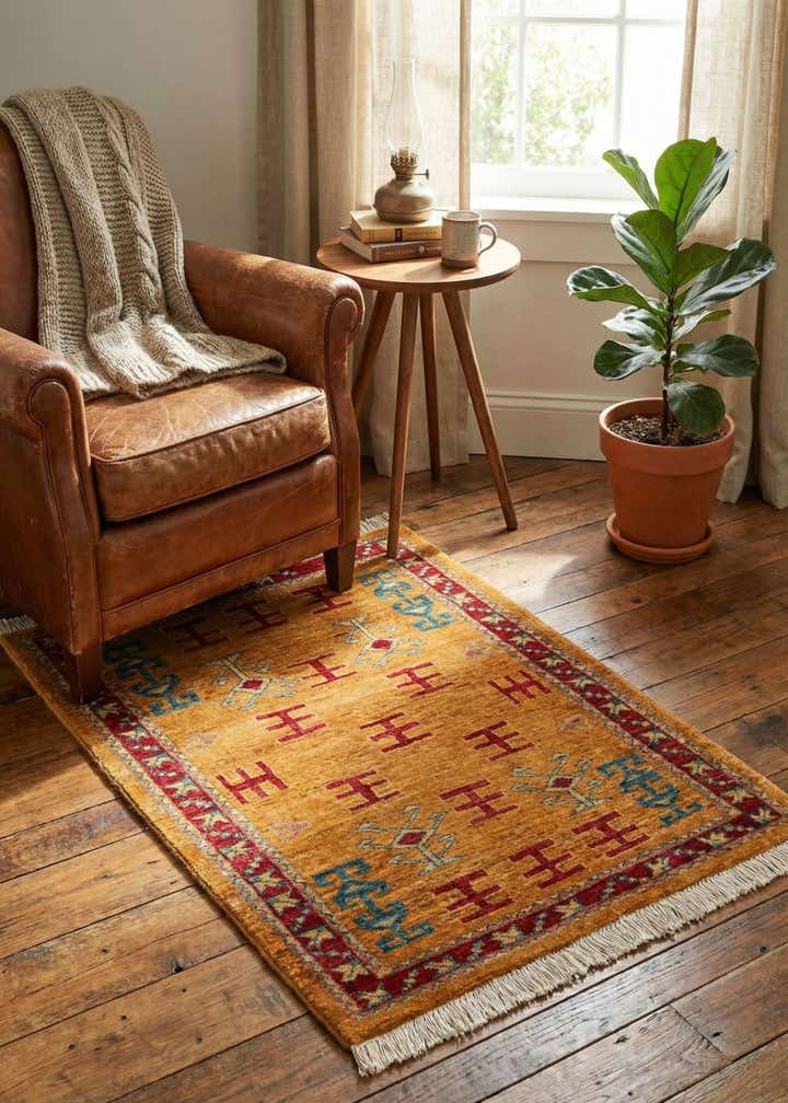 2' 6 x 3' 6 Hand Knotted Ziegler Wool Rug