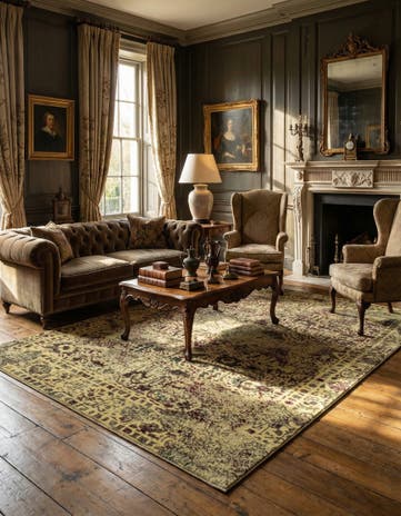 5' 6 x 9' 11 Vintage Royal Wool Rug