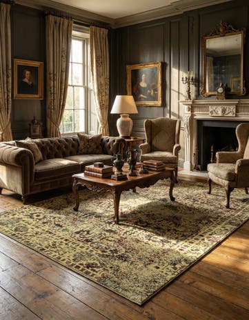 5' 6 x 9' 11 Vintage Royal Wool Rug