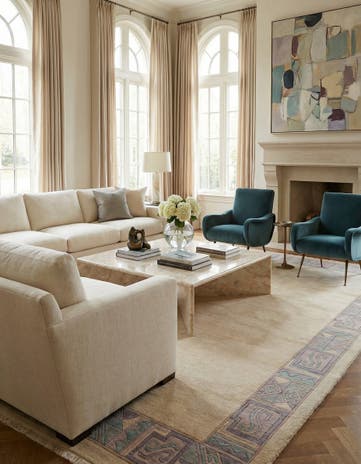 8' 5 x 11' 7 Hand Knotted Tibet Wool Rug