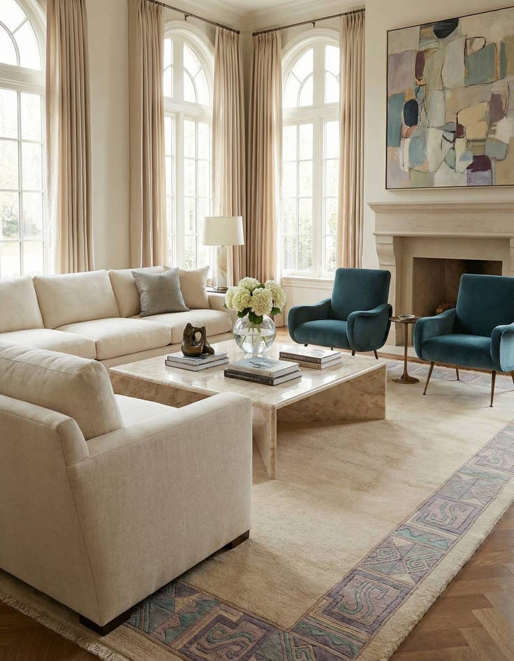 Detail image of  8' 5 x 11' 7  Hand Knotted Tibet Wool Rug