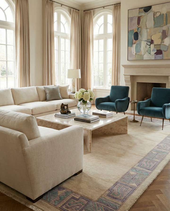 8' 5 x 11' 7 Hand Knotted Tibet Wool Rug