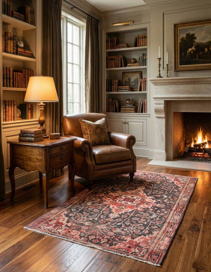 Detail image of 3' 7 x 5' Hand Knotted Ultra Vintage Persian Wool Rug