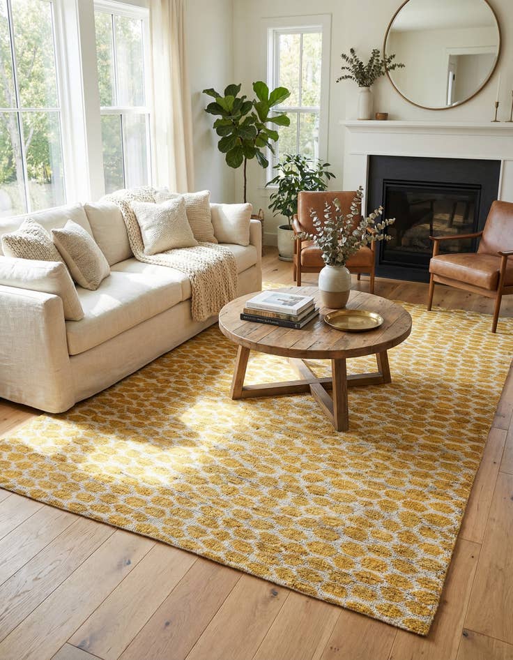 Detail image of 6' x 9' 2  Hand Knotted Darya Wool Rug