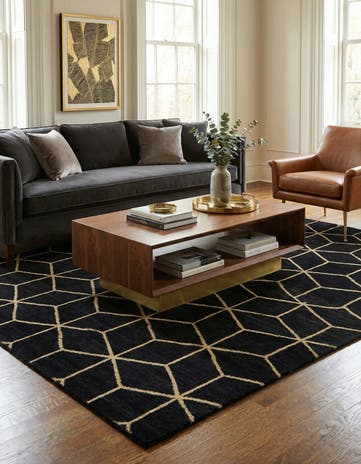 6' 7 x 9' 9 Hand Knotted Darya Wool Rug