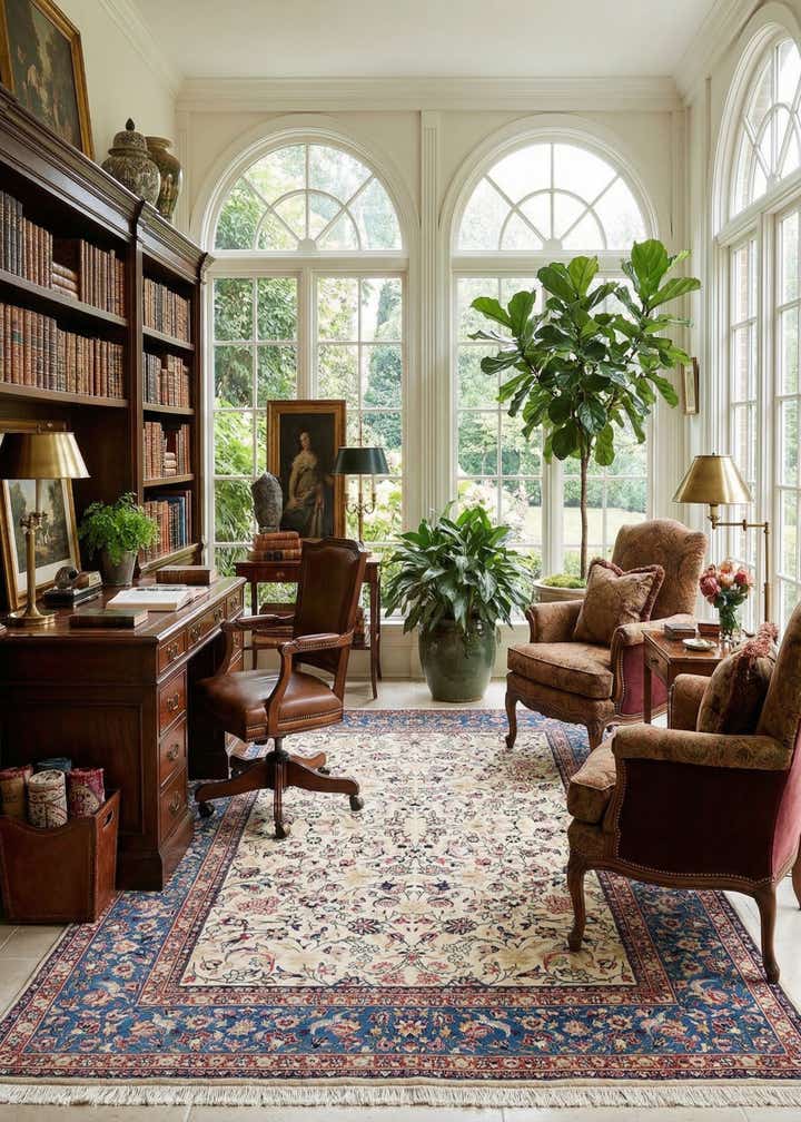 8' x 12' 2 Kerman Wool Rug