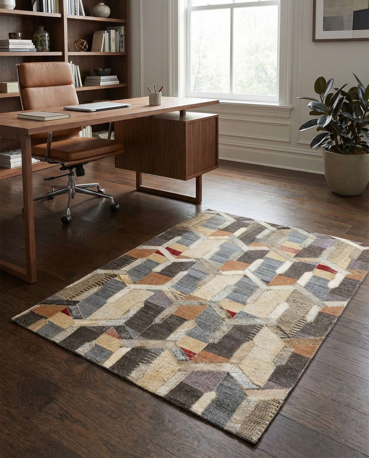 2' 2 x 3' Cowhide Rug