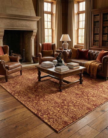 6' 11 x 9' 6 Hand Knotted Peshawar Ziegler Oriental Rug