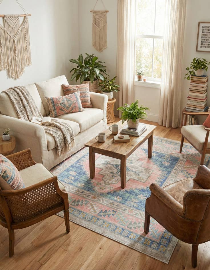 Detail image of 5' 3 x 5' 3 Whitney Square Rug