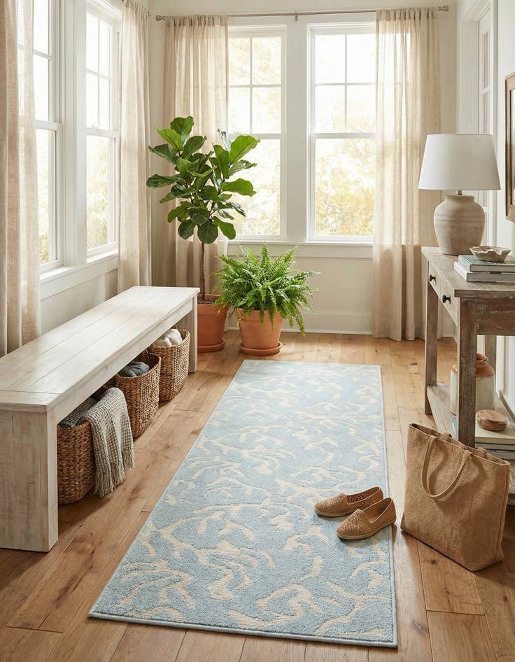 Detail image of 2' x 8'  Washable Sabrina Soto Indoor / Outdoor Runner Rug