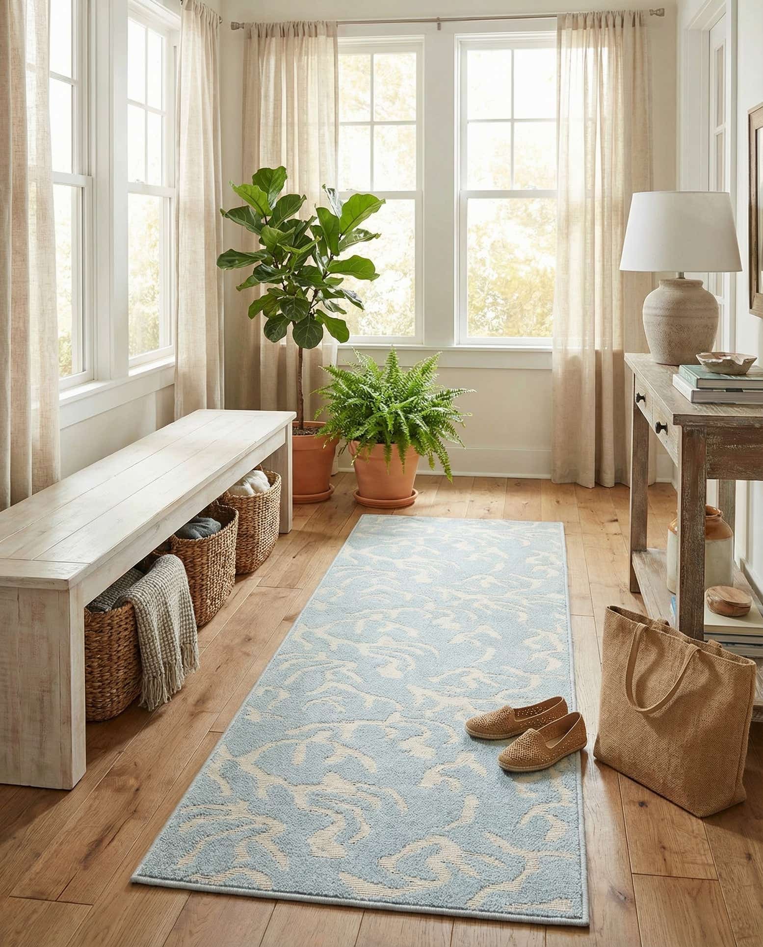 2' x 8' Easy-Clean Sabrina Soto Indoor / Outdoor Runner Rug
