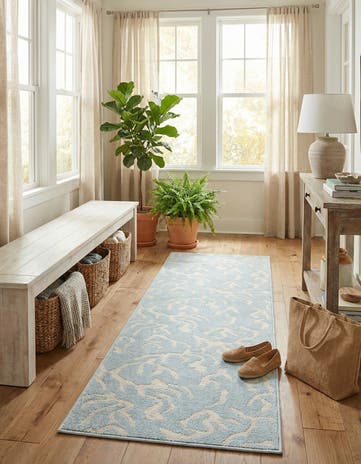 2' x 8' Easy-Clean Sabrina Soto Indoor / Outdoor Runner Rug