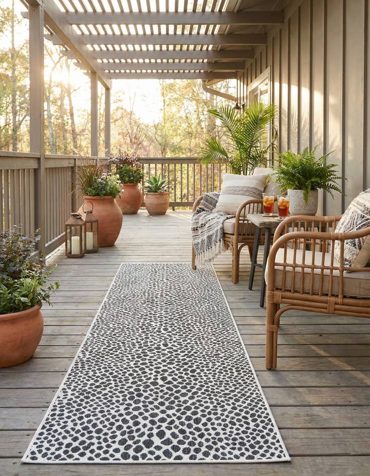 Detail image of 2' 7 x 12'  Washable Jill Zarin Cape Town Indoor / Outdoor Runner Rug