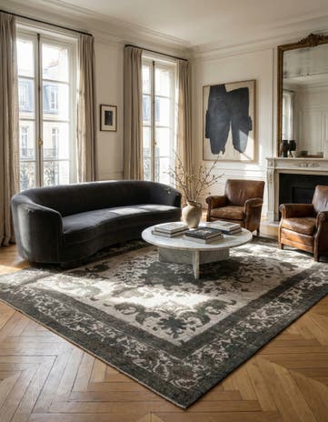 9' 7 x 13' Hand Knotted Ultra Vintage Persian Wool Rug
