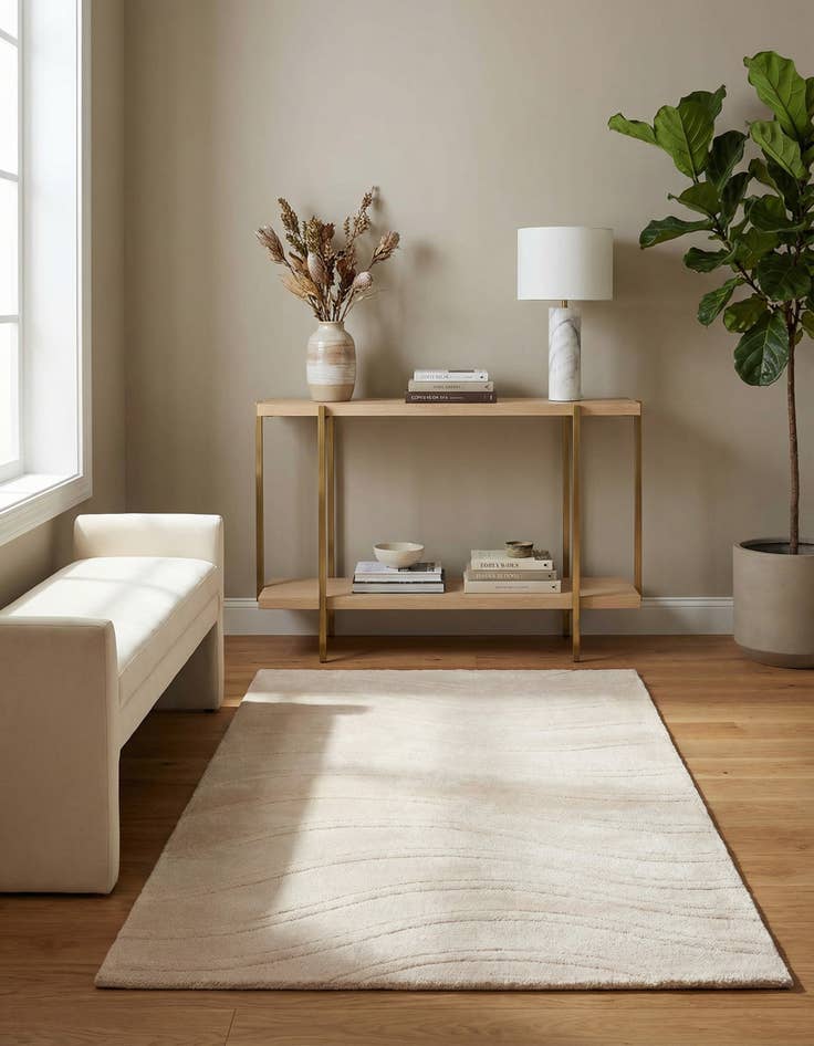 Detail image of 2' 9 x 5'  Hand Knotted Darya Wool Rug