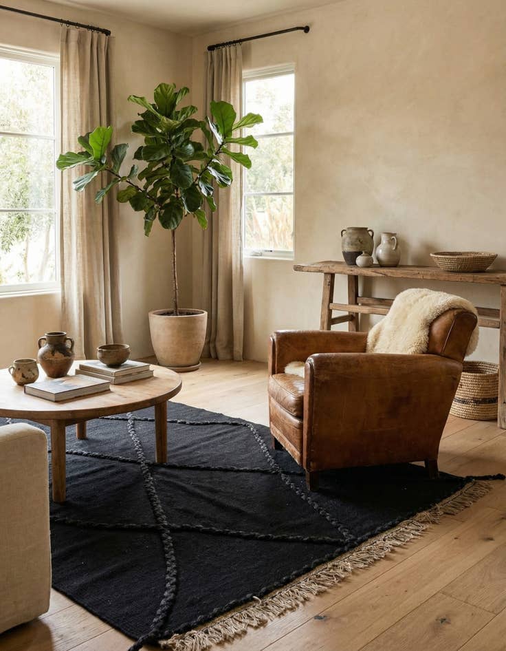 Detail image of 3' 5 x 5' 3  Hand Woven Kilim Suzani Wool Rug