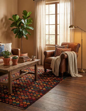 3' 9 x 6' 1 Hand Knotted Balouch Wool Rug