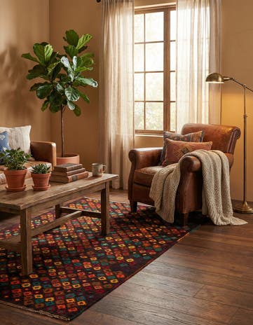 3' 9 x 6' 1 Hand Knotted Balouch Wool Rug