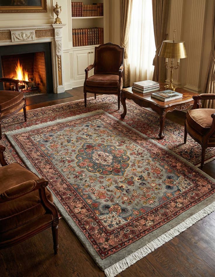 Detail image of 3' 7 x 5' 7 Bidjar Wool Rug