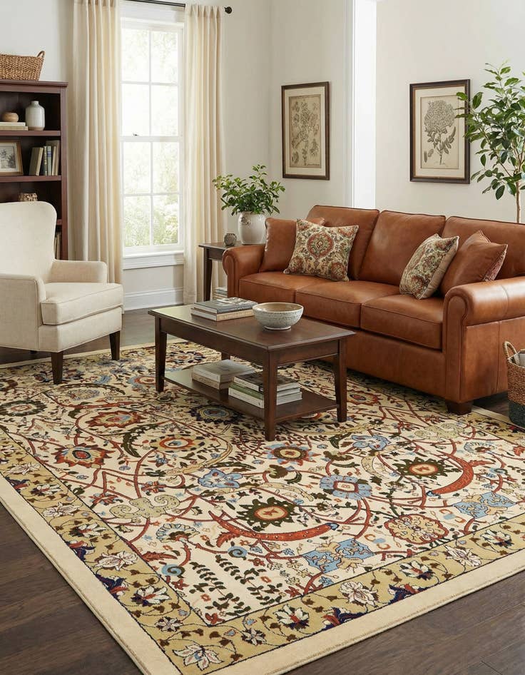 Detail image of 10' x 13' Isfahan Design Rug