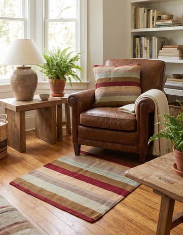 2' 5 x 2' 6 Hand Woven Pillow Wool Square Rug