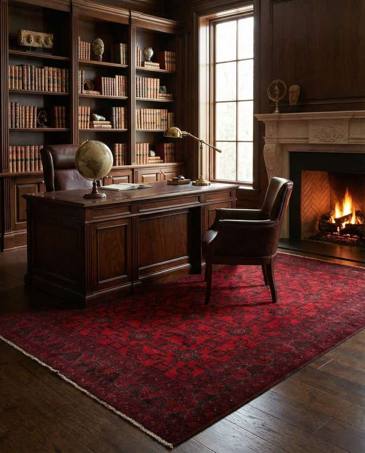 6' 7 x 9' 8 Hand Knotted Khal Mohammadi Wool Rug