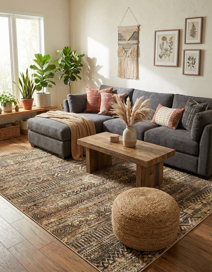 Detail image of 7' 1 x 10' Saturn Rug