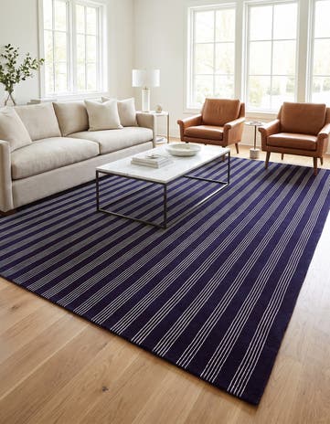 9' x 12' Jill Zarin Striped Wool Rug