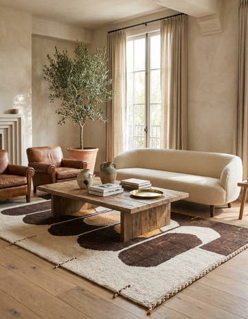 6' x 9' 8 Hand Knotted Moroccan Wool Rug