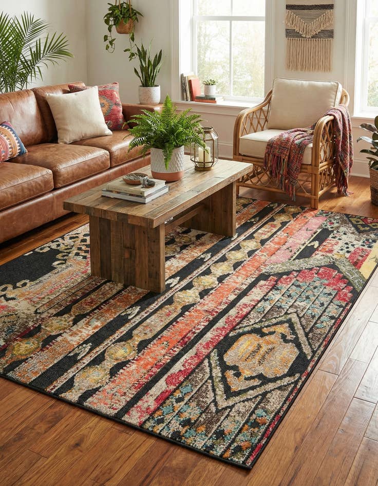 Detail image of 6' x 9' Easy-Clean Casablanca Indoor / Outdoor Rug