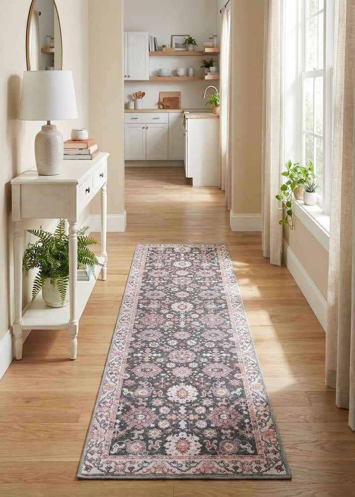 2' x 8' Washable Timeless Runner Rug