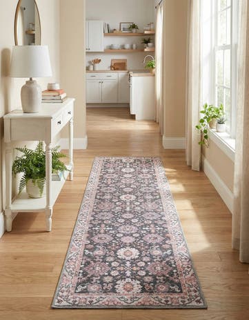 2' x 8' Washable Timeless Runner Rug