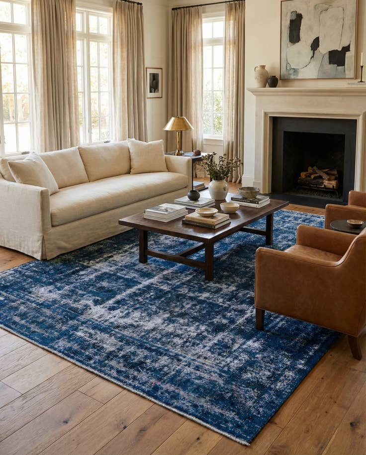 Detail image of 9' 7 x 12' 5 Hand Knotted Ultra Vintage Persian Wool Rug