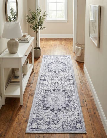 2' x 6' Washable Francesca Runner Rug