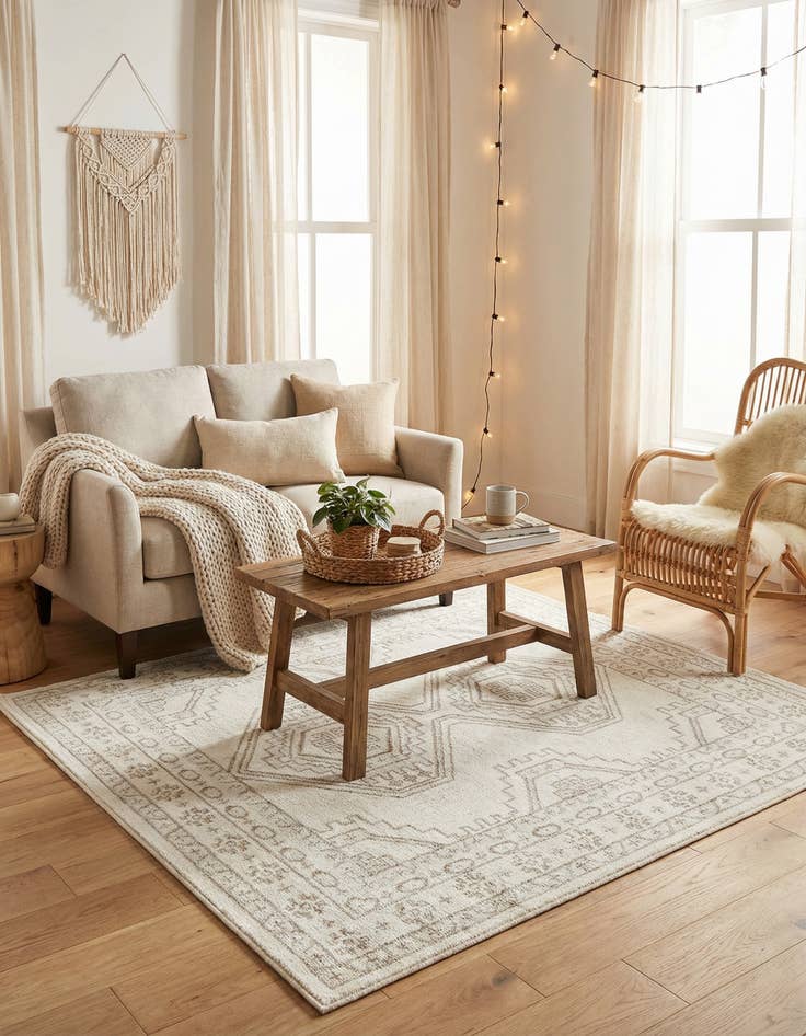 Detail image of  4' x 4' Charlotte Square Rug