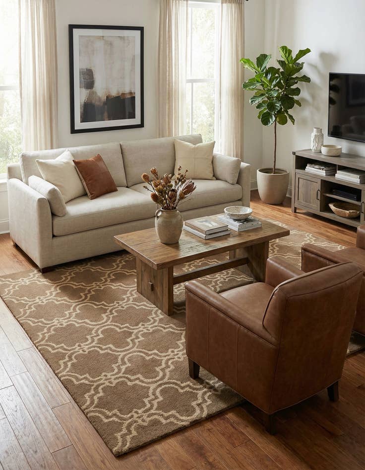 Detail image of 5' 1 x 7' 10 Luna Wool Rug