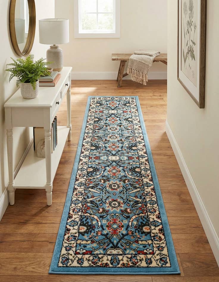 Detail image of 2' x 8' 2 Isfahan Design Runner Rug