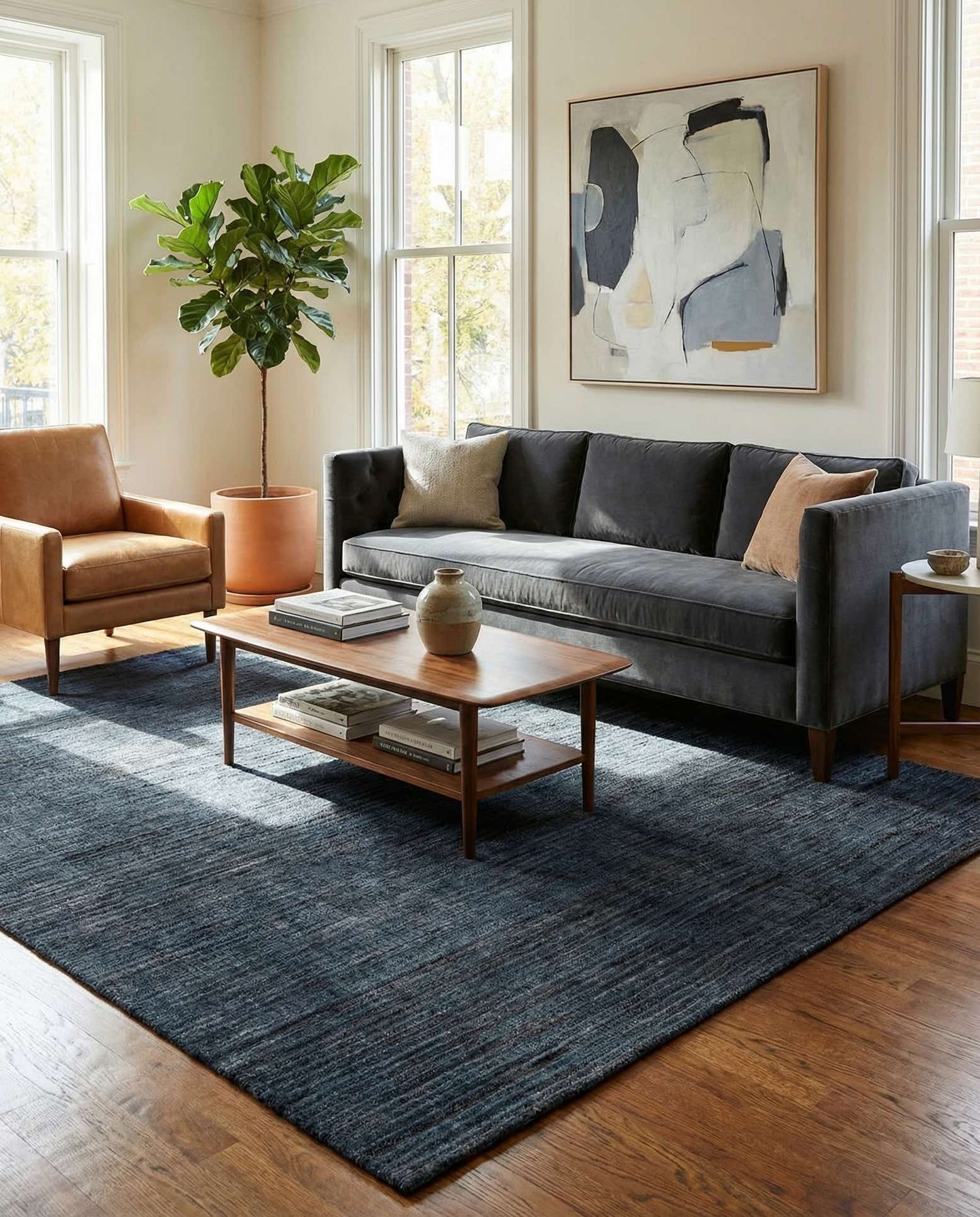 8' 5 x 9' 5 Hand Knotted Darya Wool Rug