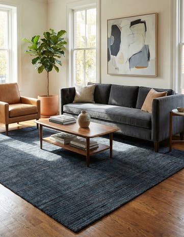 8' 5 x 9' 5 Hand Knotted Darya Wool Rug