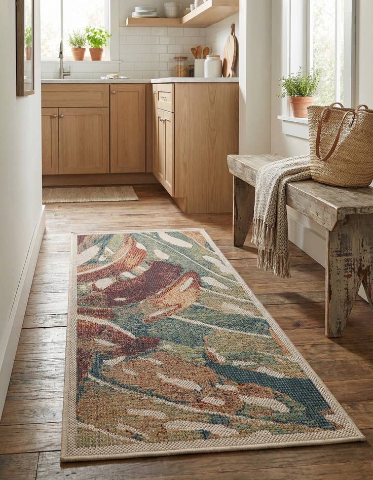 Detail image of 2' x 4'  Washable Baja Indoor / Outdoor Runner Rug