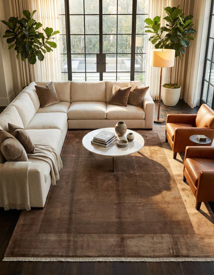 Detail image of  8' x 11' 6  Hand Knotted Darya Wool Rug