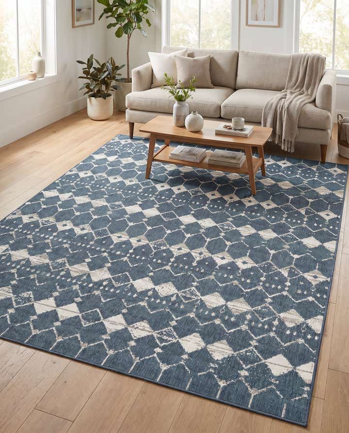 240cm x 305cm Facile à nettoyer Trellis Tapis Intérieur / Extérieur
