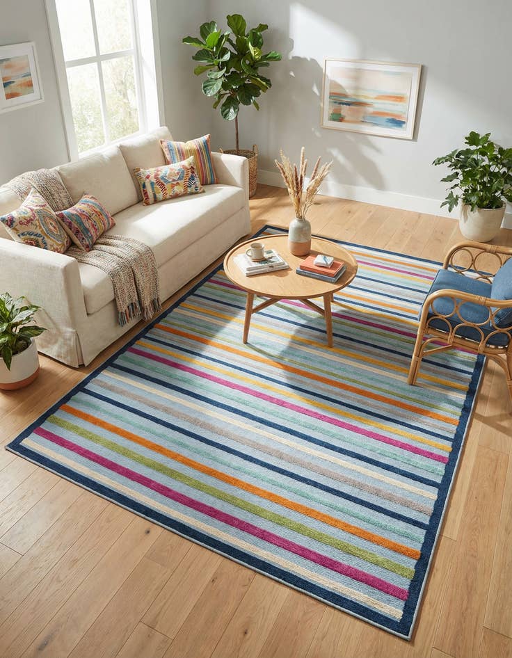 Detail image of  7' 10 x 10'  Washable Aruba Indoor / Outdoor Rug