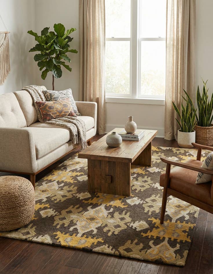 Detail image of 5' 1 x 8' Luna Wool Rug