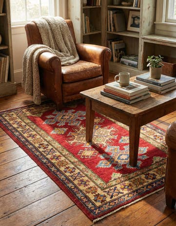 2' 9 x 4' Hand Knotted Kazak Oriental Rug