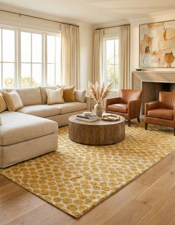 5' 10 x 9' 3 Hand Knotted Darya Wool Rug
