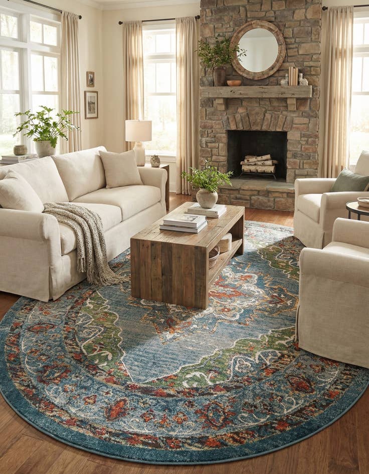 Detail image of  7' 10 x 10' Isabella Oval Rug