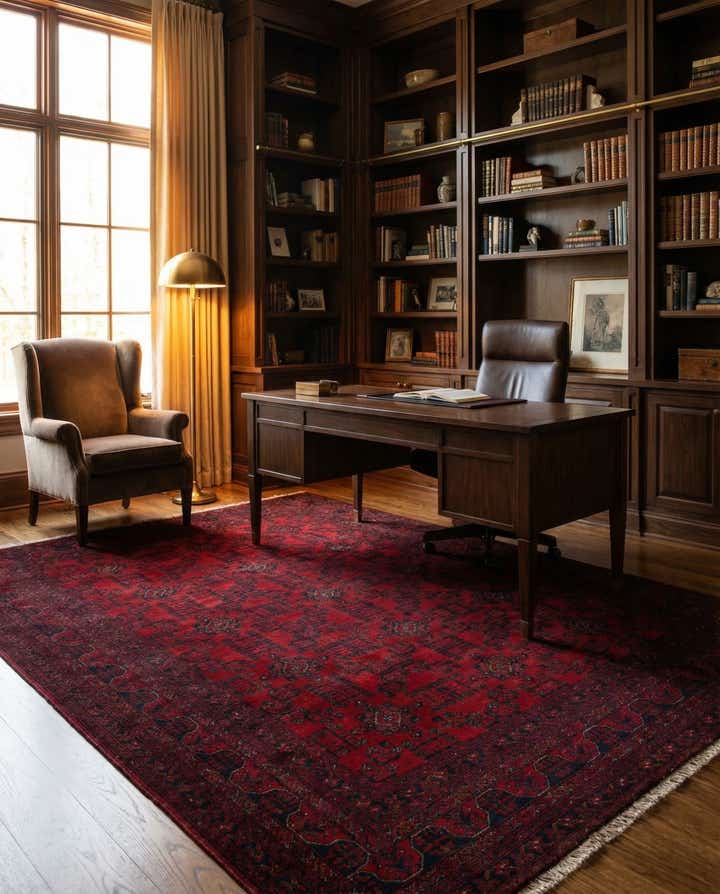 6' 6 x 9' 9 Hand Knotted Khal Mohammadi Wool Rug