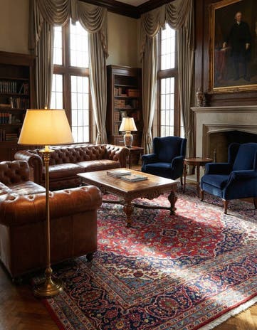9' 8 x 13' 2 Hand Knotted Kashan Persian Wool Rug